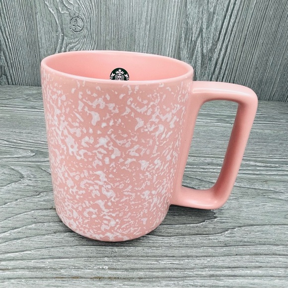 Starbucks Textured/Speckled Pink Coffee Mug/Cup 2019 Matte 12oz Valentine’s Day - Picture 2 of 11
